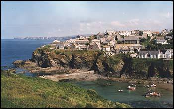 Port Isaac Harbour - The view from the top of Roscarrock Hill